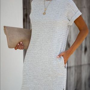 Vici Framework Pocketed Knit Dress - M